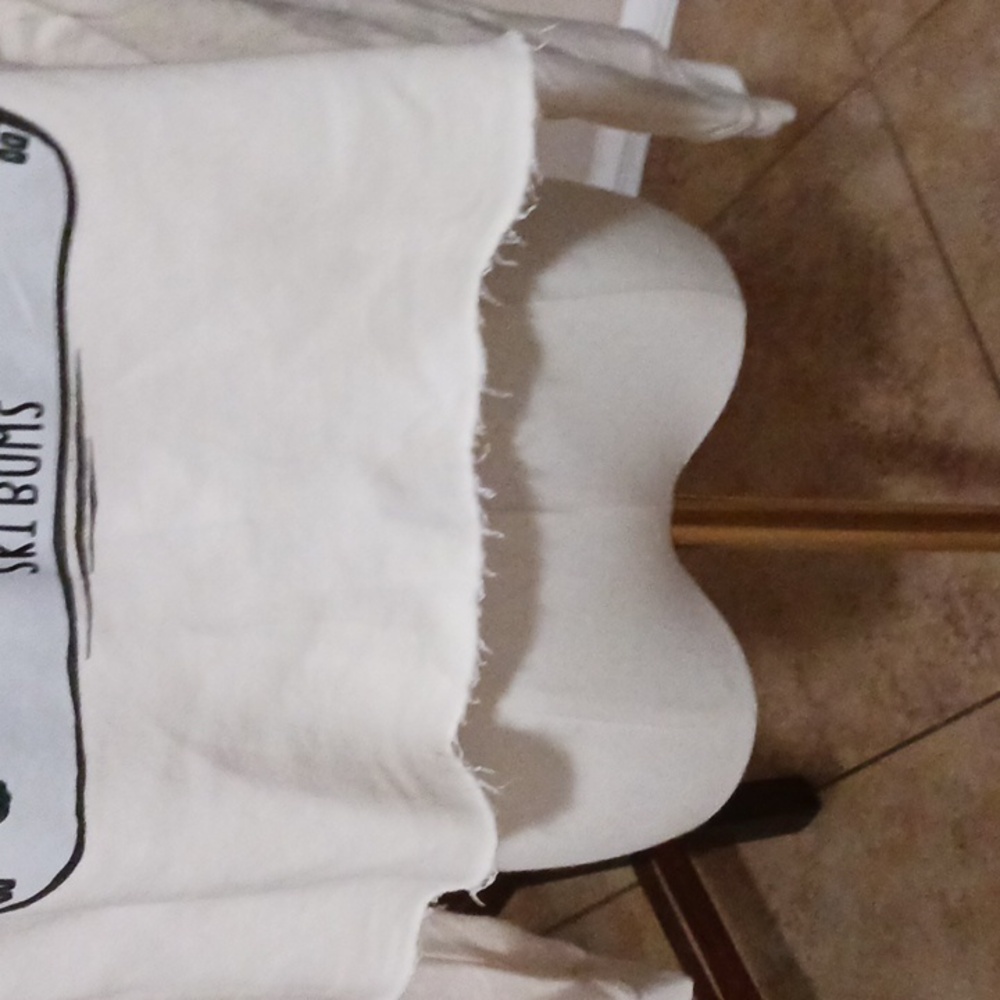 Wild Tribute- Ski Bums Women's Cream Graphic Hoodie - Picture 5 of 13